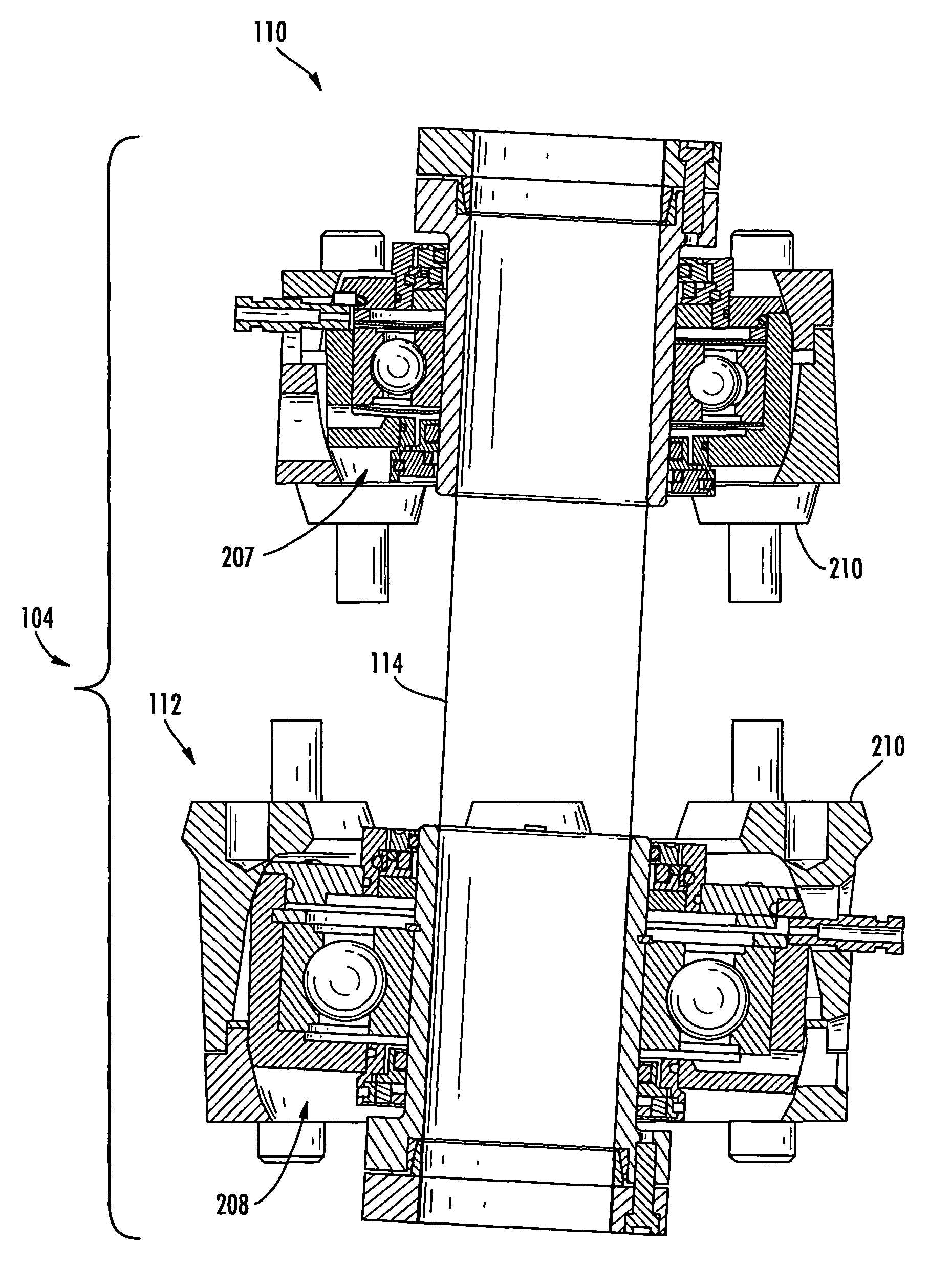 Self aligning bearing and seal assembly