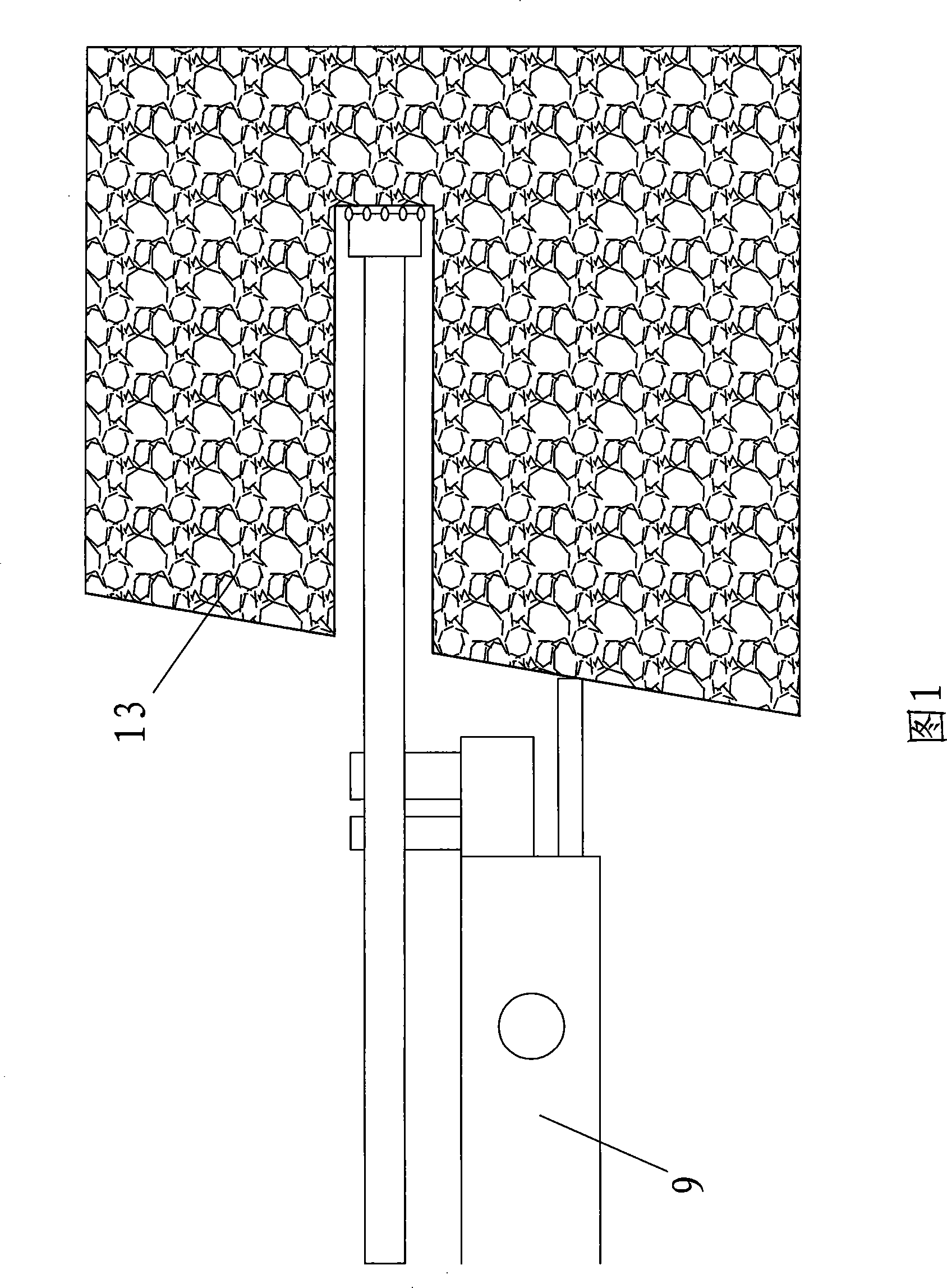 Subsection retrusive slip-casting method for porthole slurry-stop mixed double-pipe