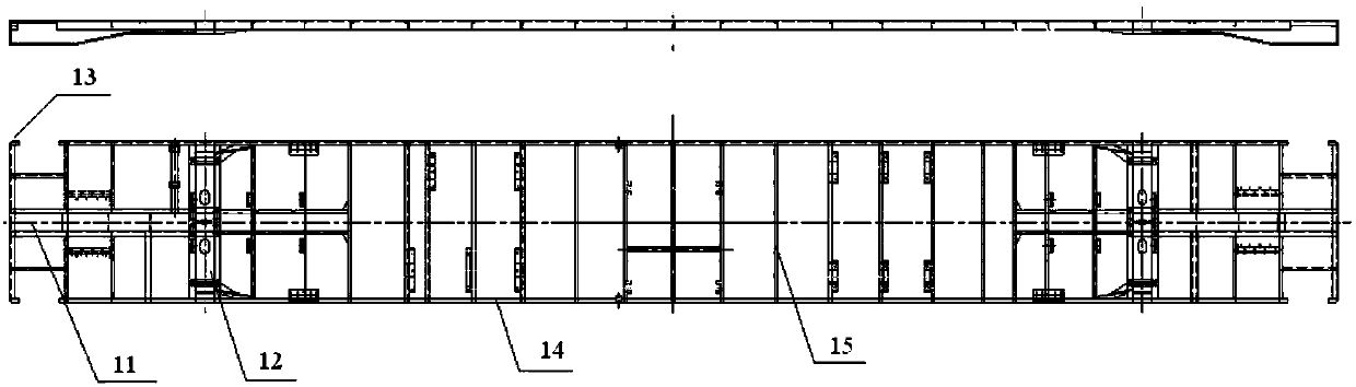 Car body structure of railroad car