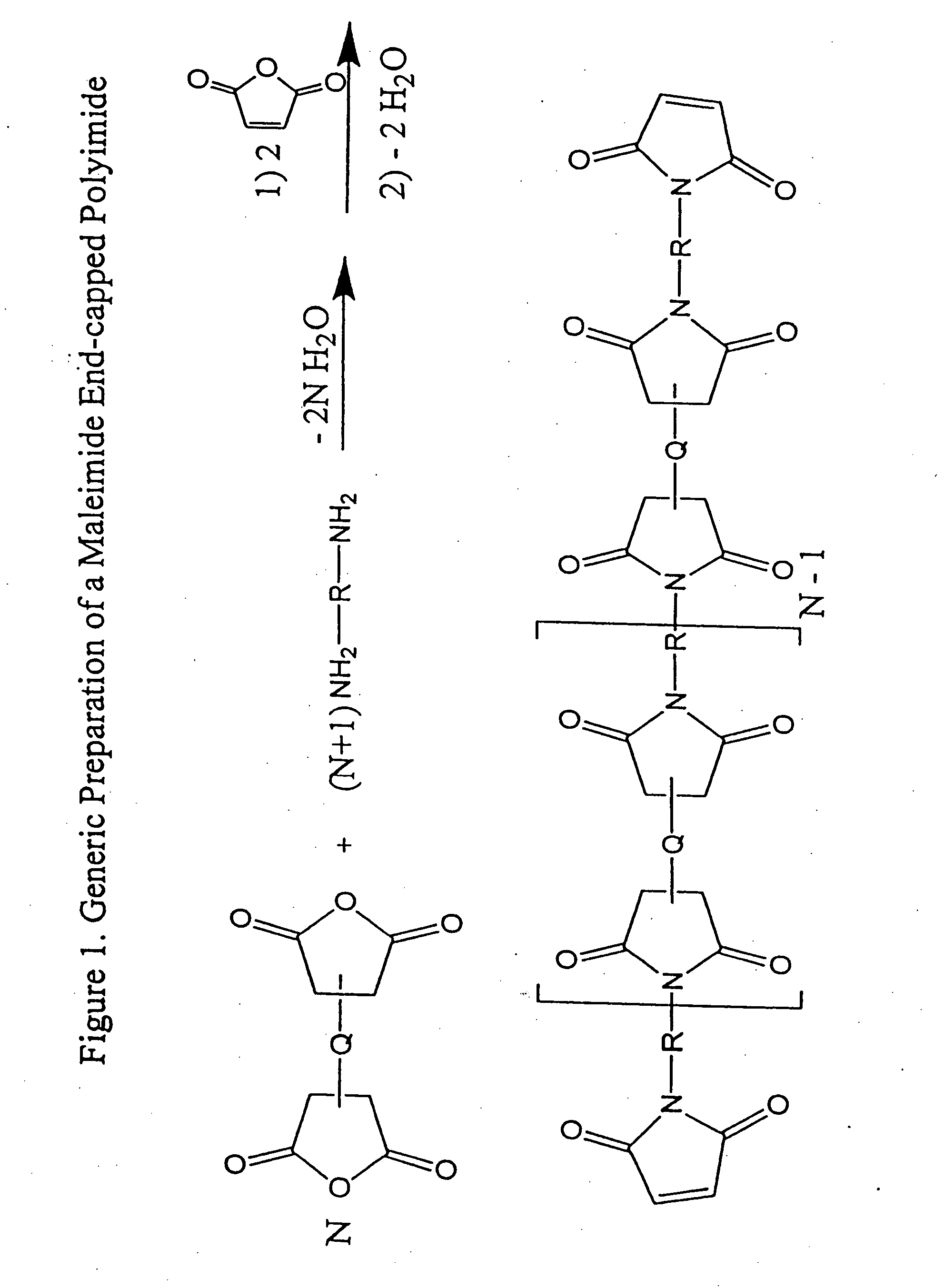 Imide-linked maleimide and polymaleimide compounds