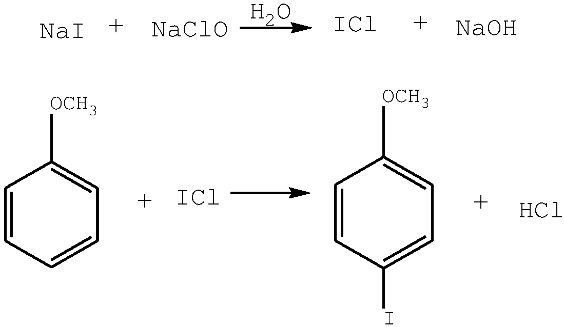 Synthetic method of 4-iodoanisole