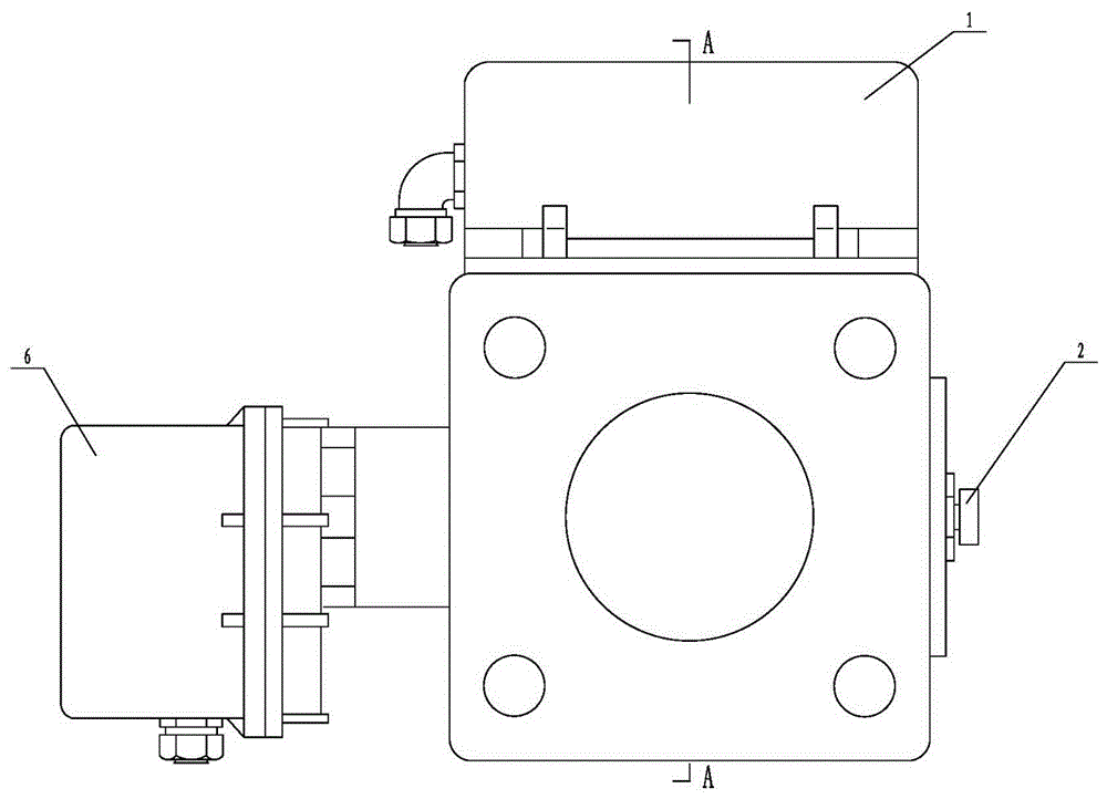 Manual electric double control baffle type one-way overspeed closing valve