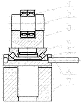 Supporting and adjusting device for titanium sponge distillator