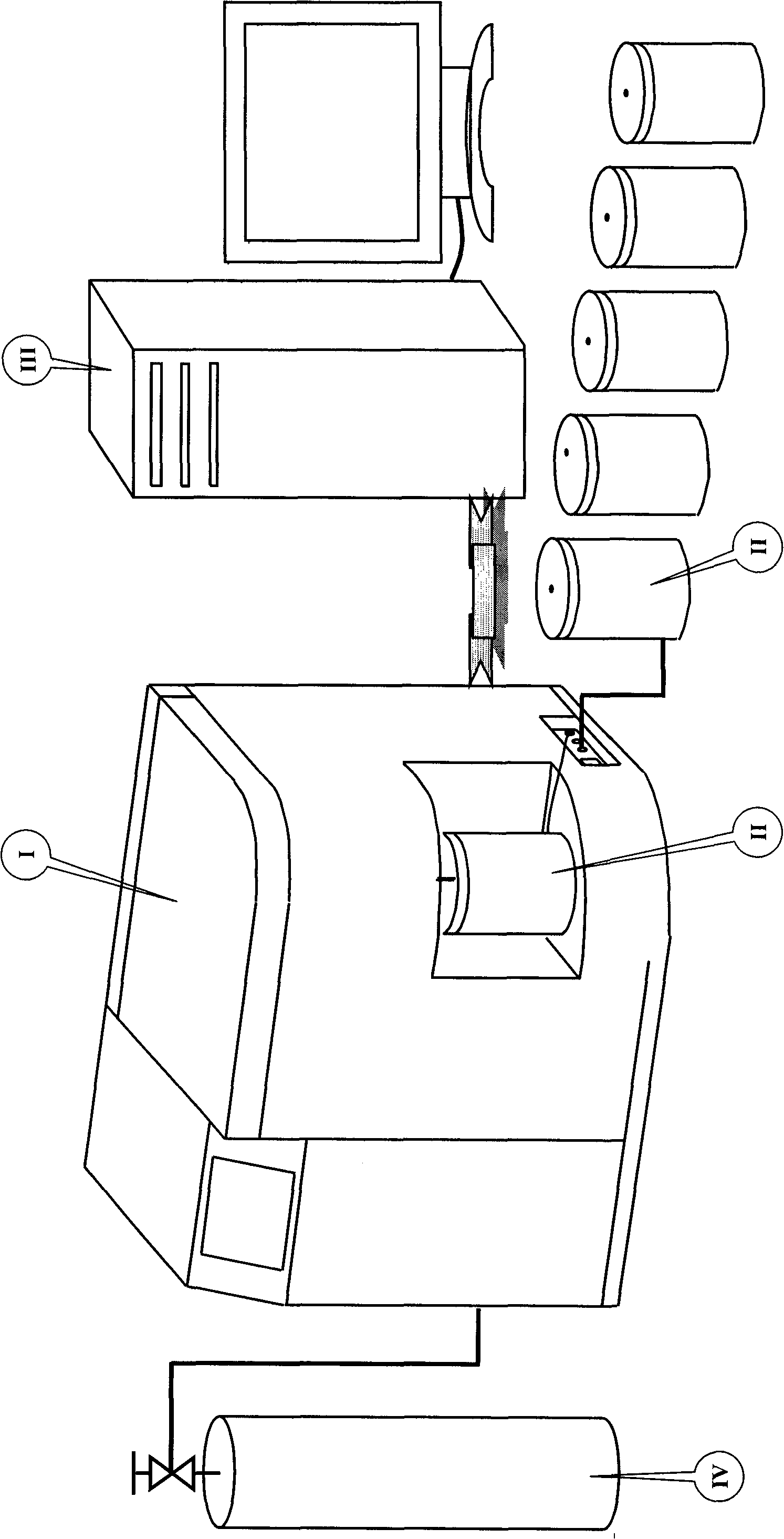 Olfactory analog instrument and qualitative, quantitative and simultaneous analysis method of various gases