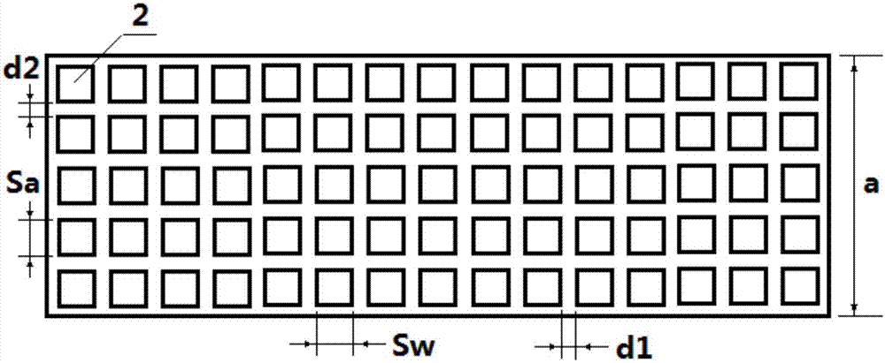 Grid groove metamaterial waveguide slot antenna and design method therefor