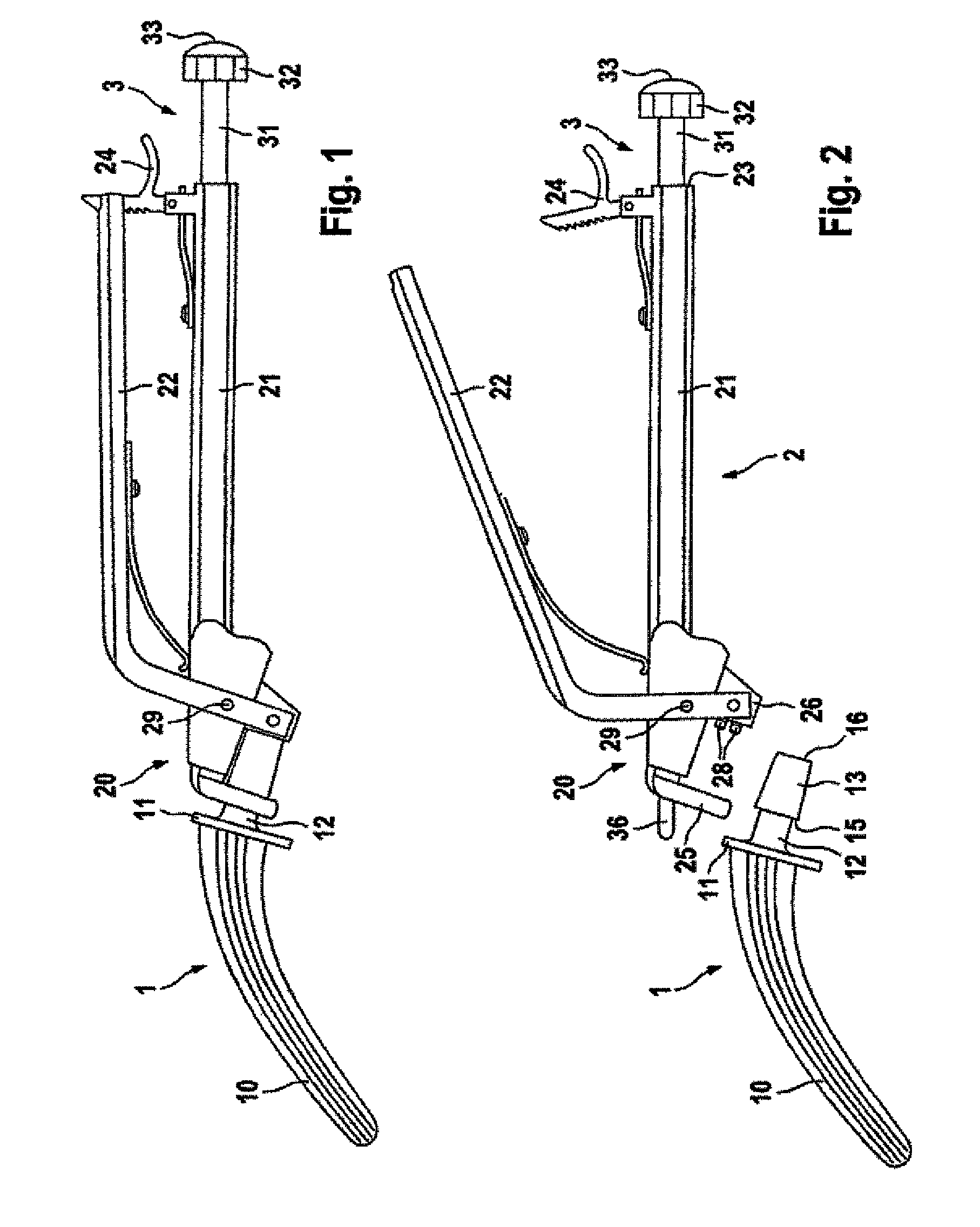 Insertion instrument for an endoprosthesis comprising a prosthesis ...