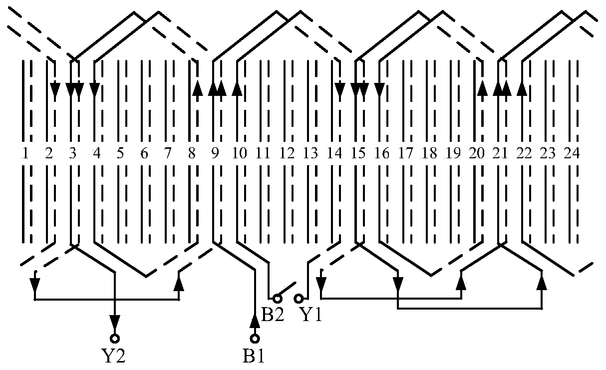 Permanent magnet motor structure and method capable of detecting permanent magnet demagnetization and rotor eccentricity faults