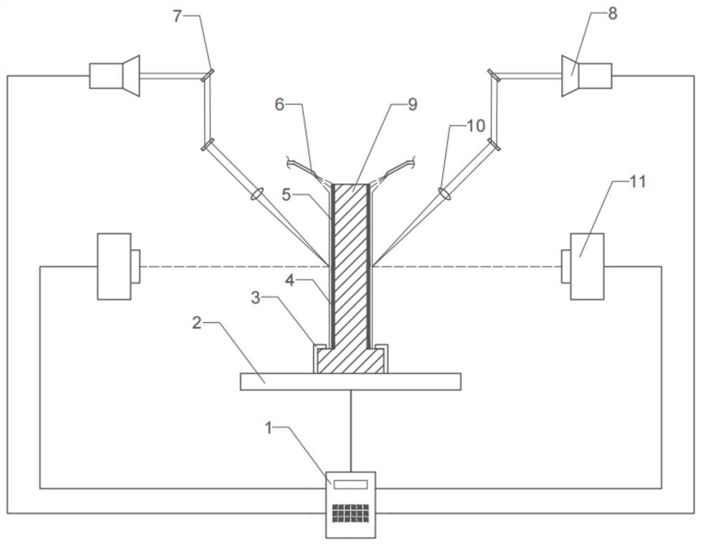 Deformation-controllable aero-engine blade laser shock peening method and device