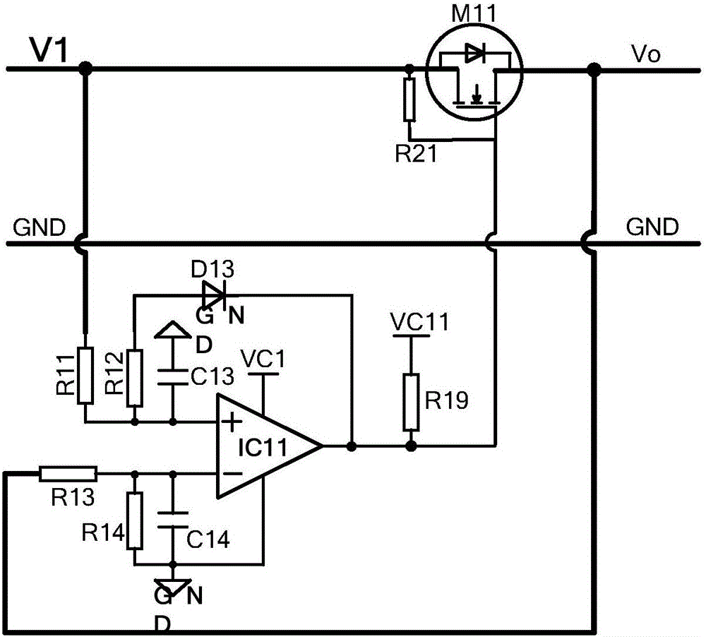 Main and backup power supply fault detection and automatic switching control circuit