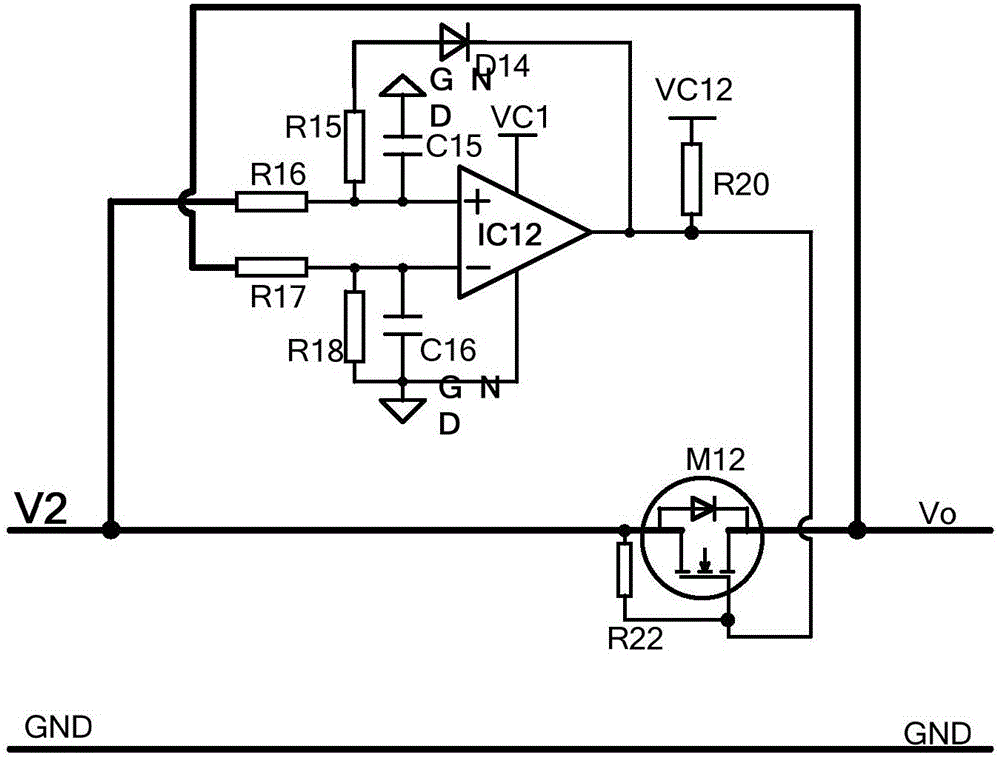 Main and backup power supply fault detection and automatic switching control circuit