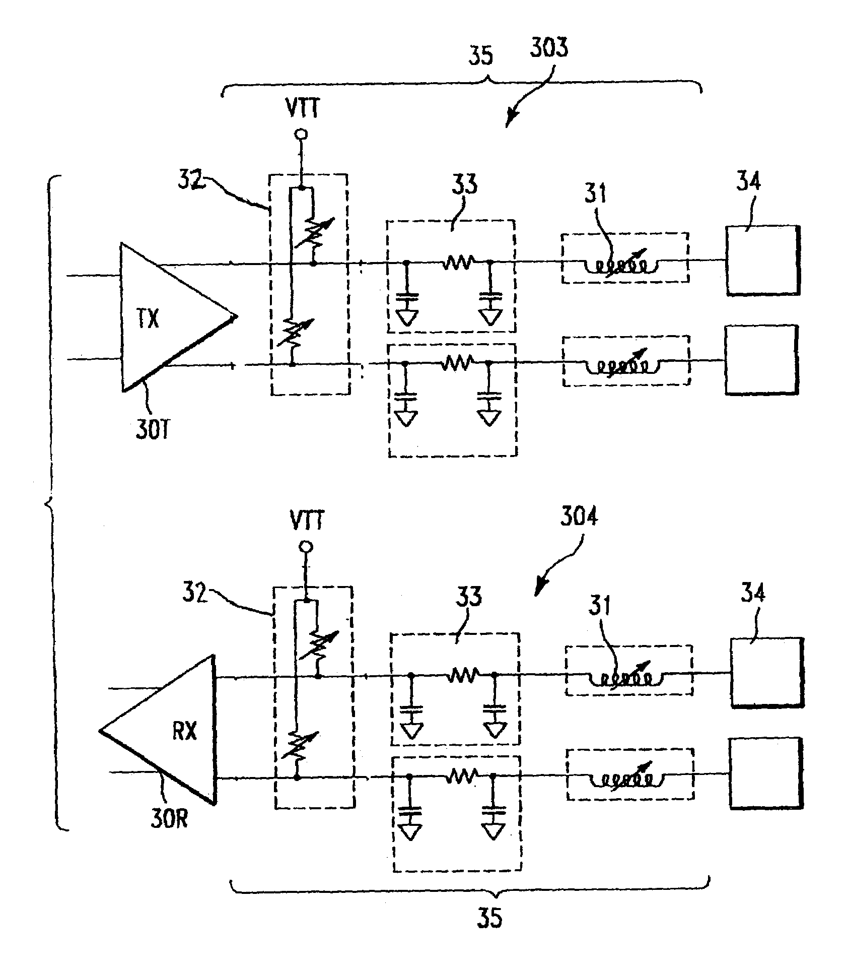Programmable impedance matching circuit and method