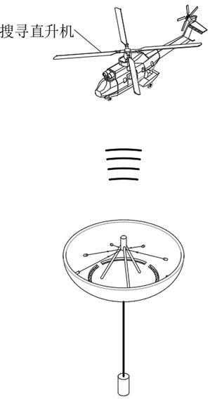 Throwing type floating alarm device for navigation