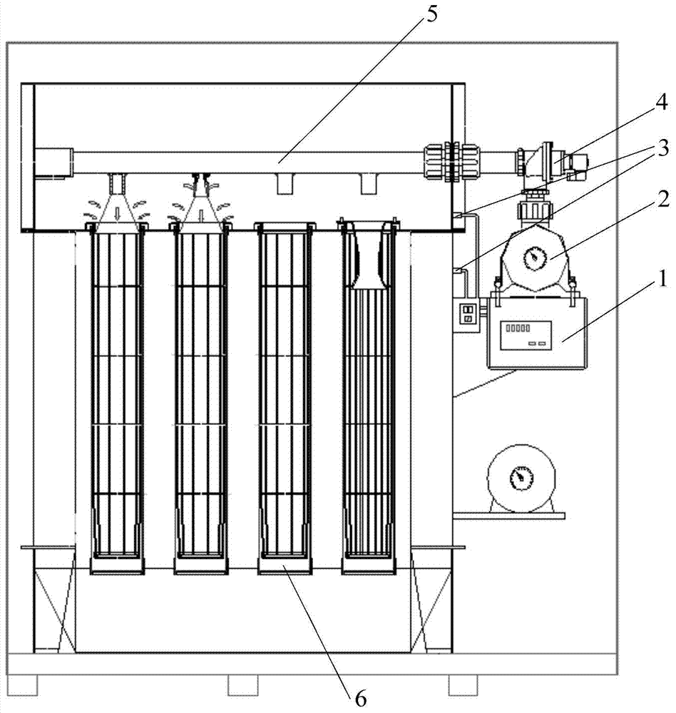 A differential pressure time-sequential mixing control method for a bag filter