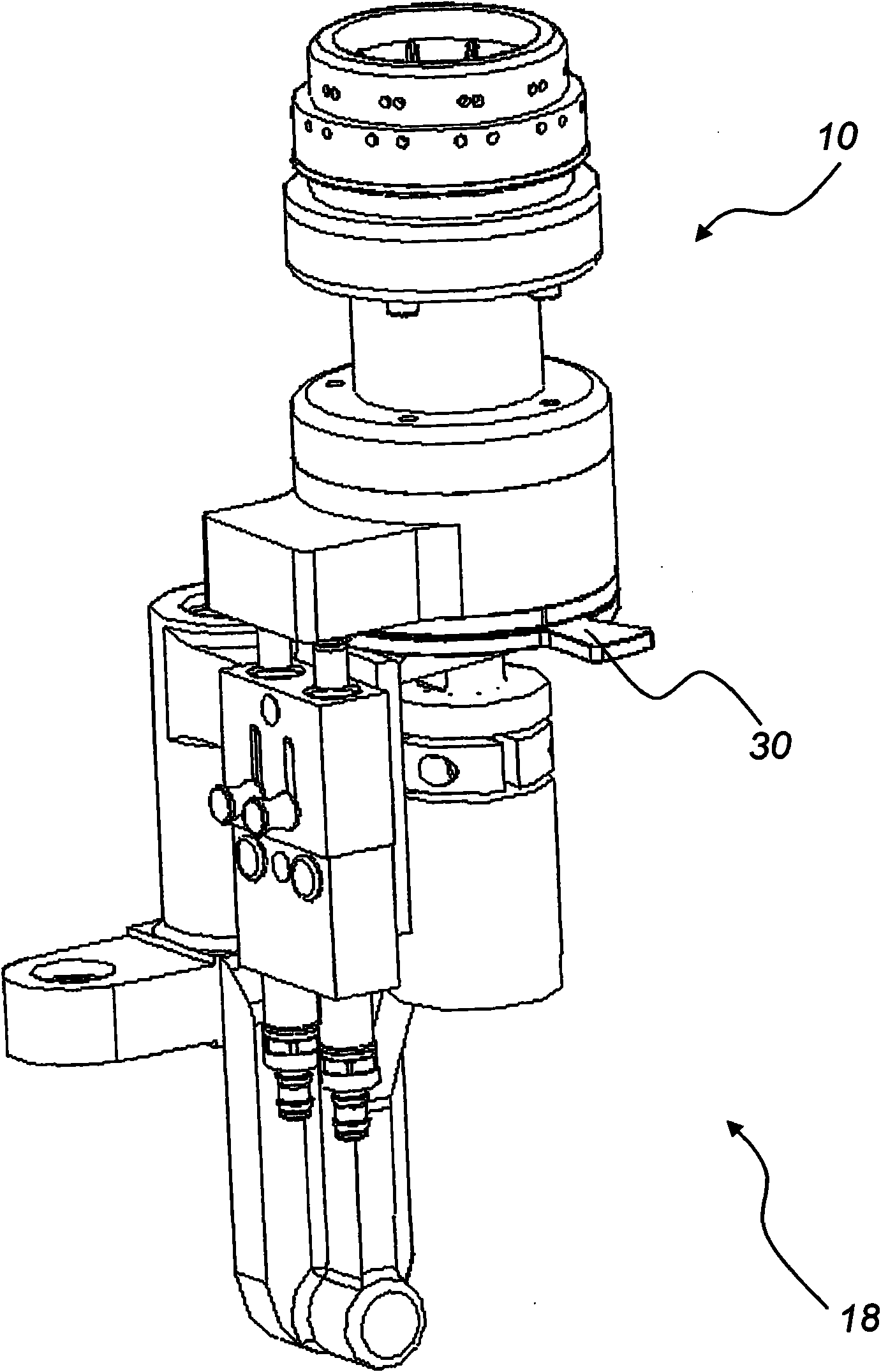 Device and method for blow moulding plastic containers