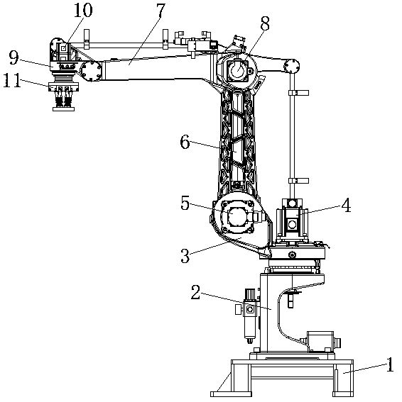 Four-axis stamping robot