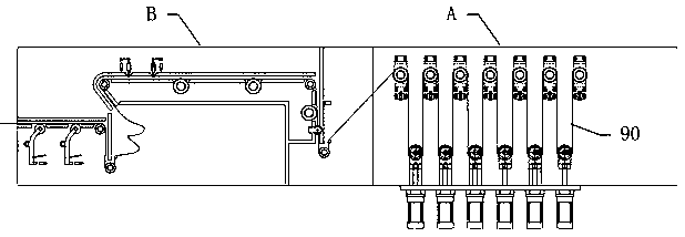 Detection device for chain detection packaging system