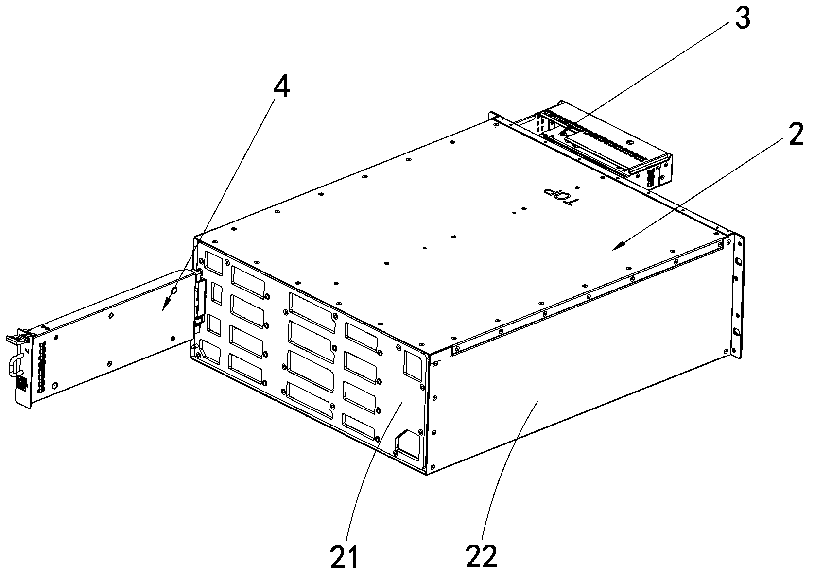 Cabinet level server, cabinet level server node information management method and system