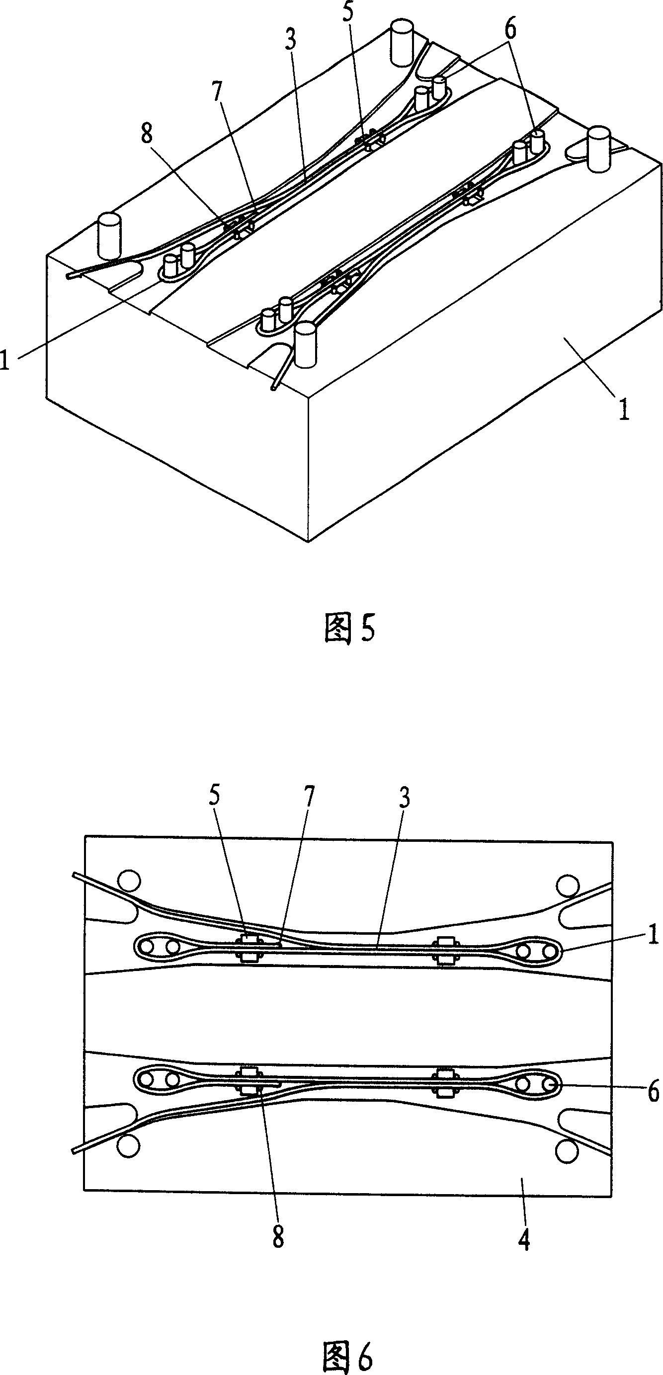 Rope fastener injecting method