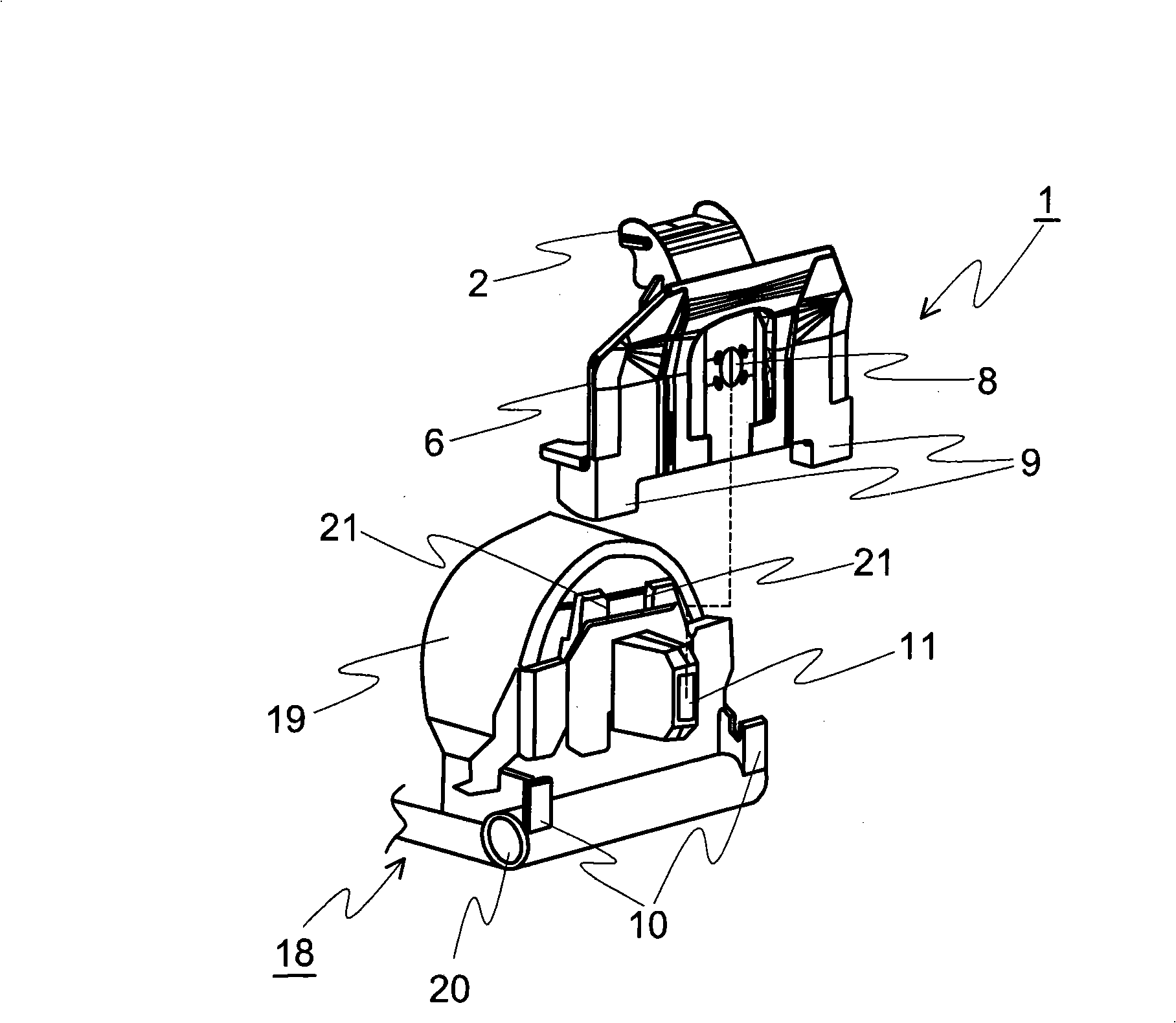 Color-band guide parts and printing device