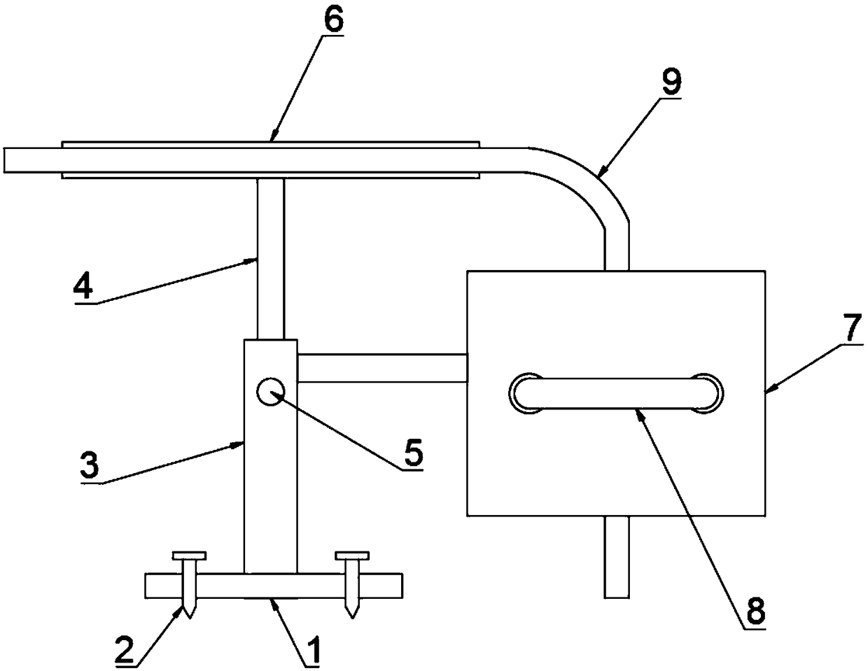 Ground wire connecting device