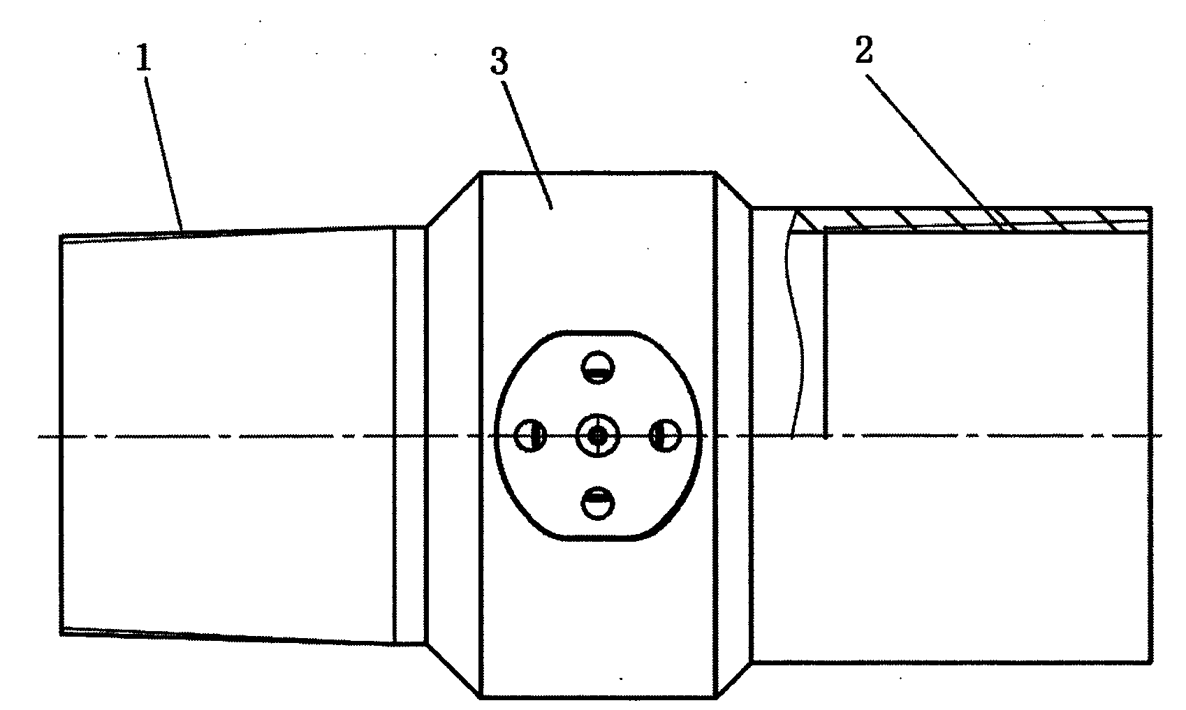 Underground opening self-locking casing centering device