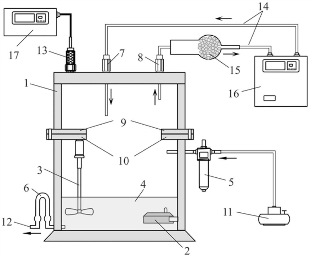 Novel continuous water radon degassing measurement device and method