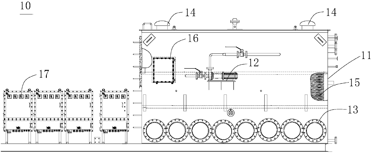 Heat conduction oil heater