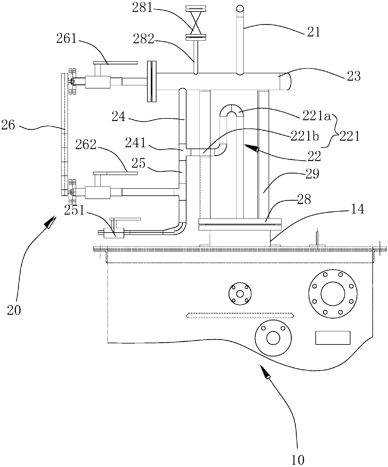 Heat conduction oil heater