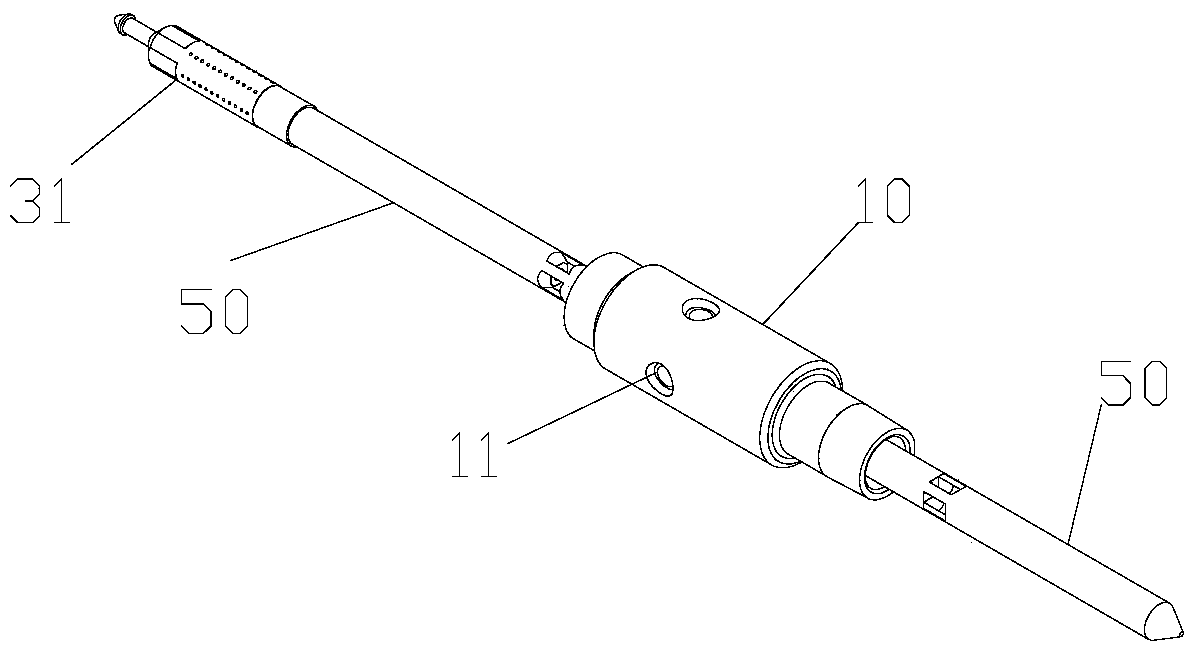 The determination method of the water distributor, the water nozzle of the water distributor and the water injection pipe column