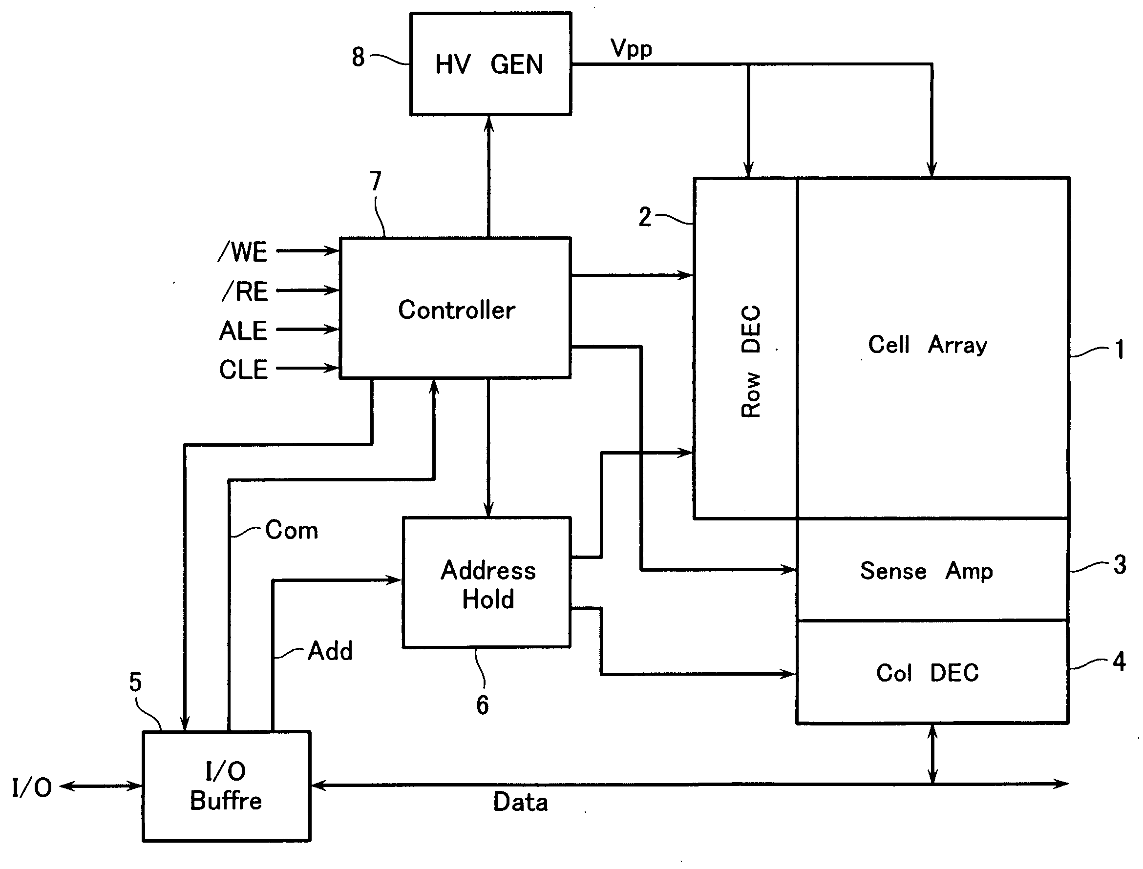 Non-volatile semiconductor memory device and electric device with the same