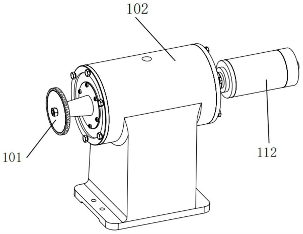 Rotary ultrasonic grinding machine tool and application