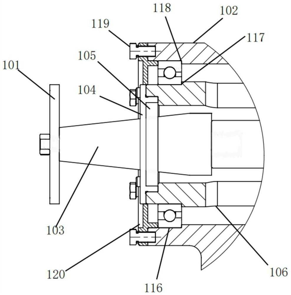 Rotary ultrasonic grinding machine tool and application