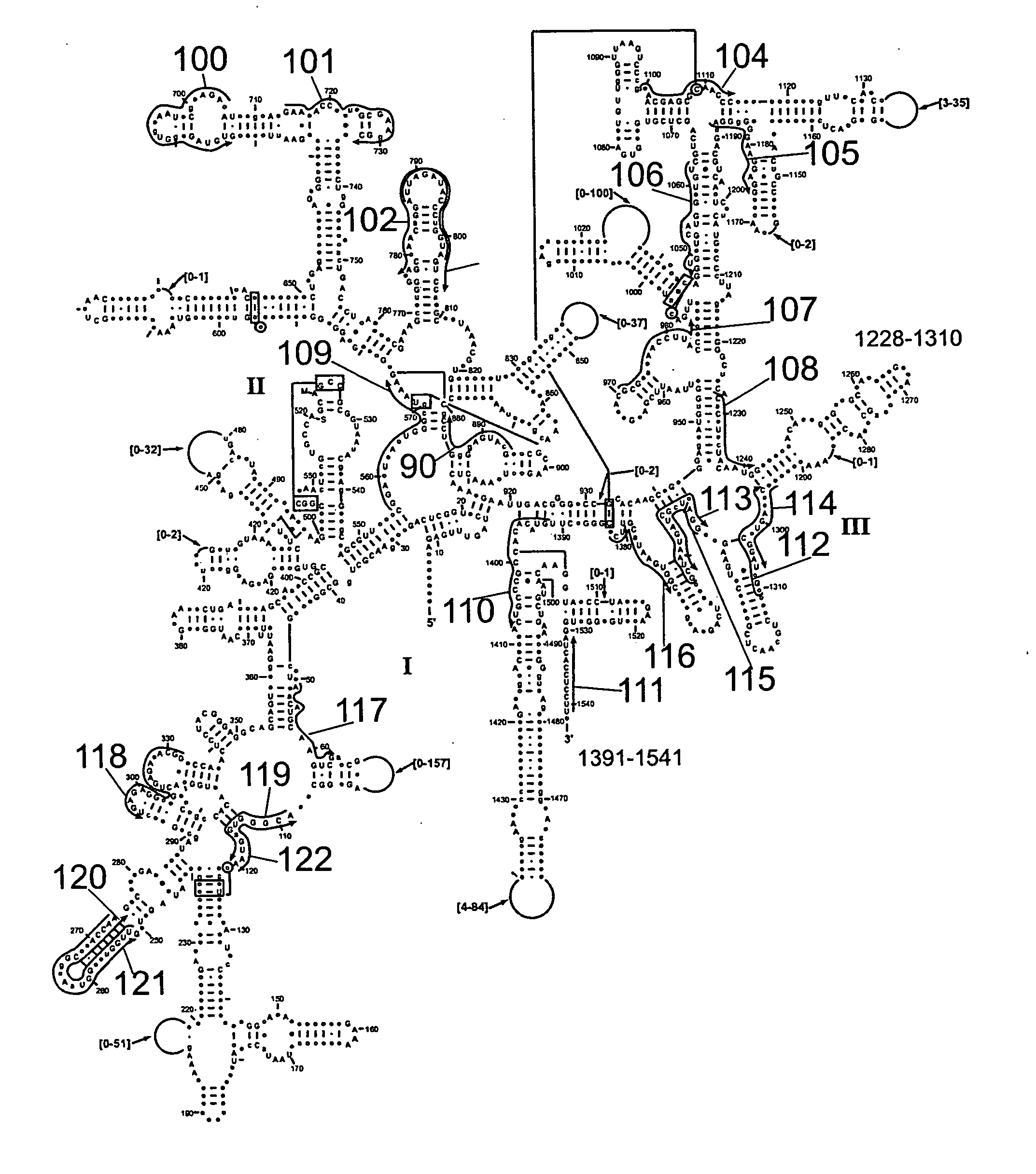 Secondary structure defining database and methods for determining identity and geographic origin of an unknown bioagent thereby