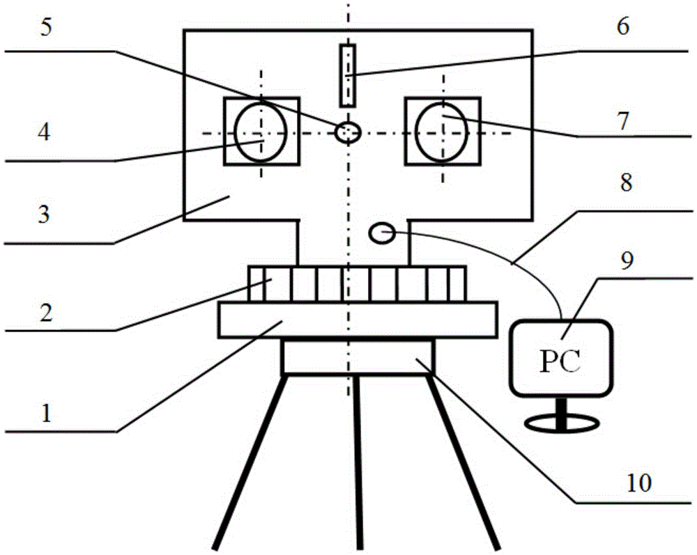 Laser photography measuring system and camera calibration method