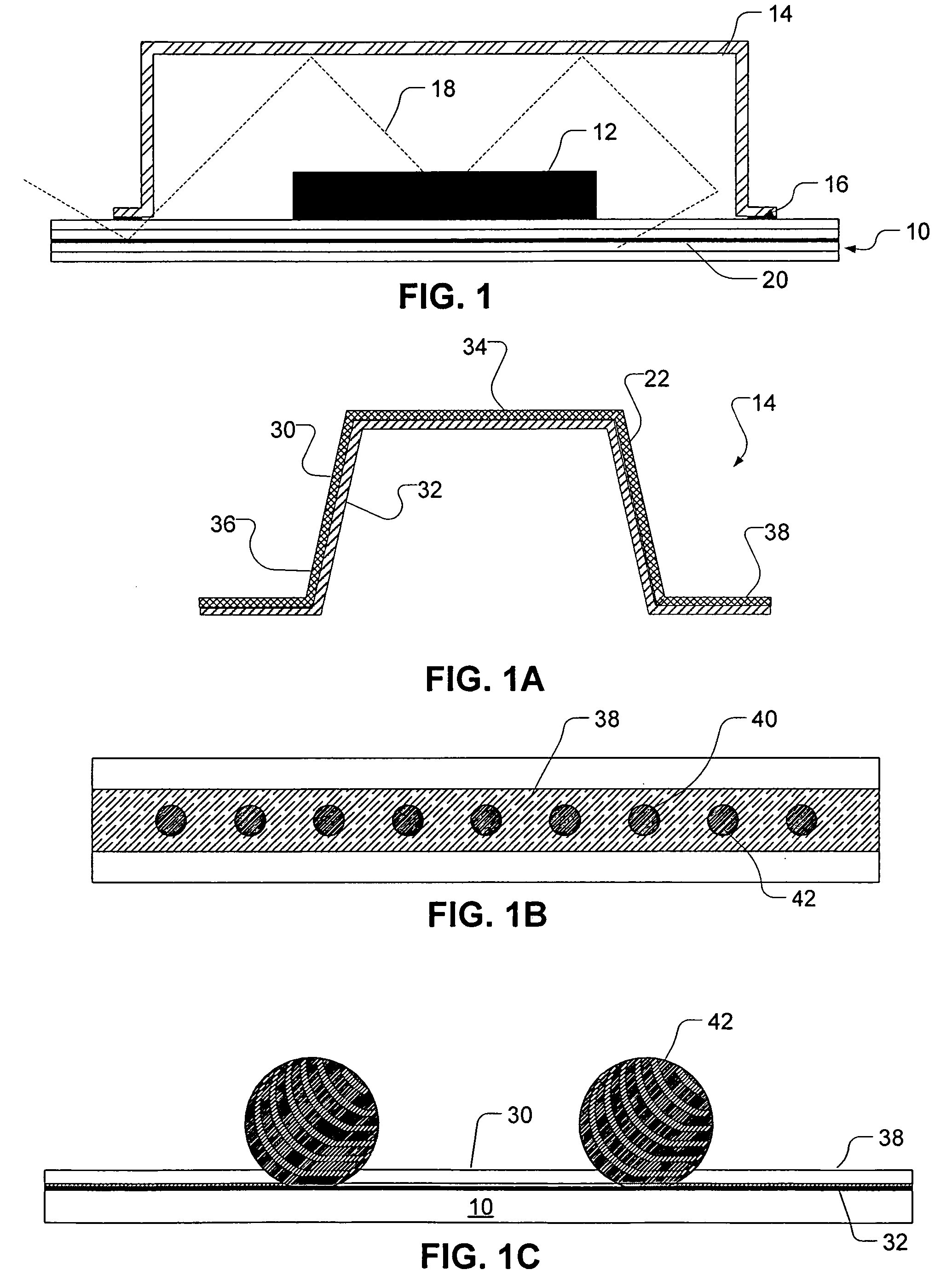 EMI absorbing shielding for a printed circuit board
