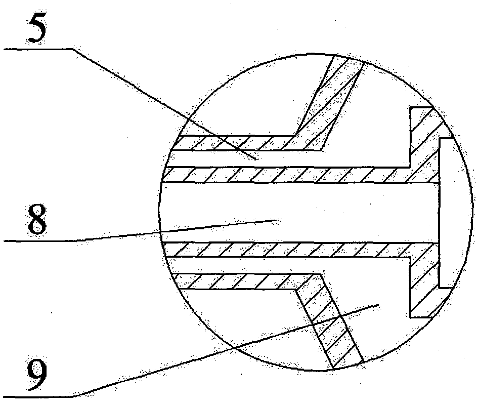 A double-cavity mixed double-layer injection process for sncr flue gas denitrification spray gun