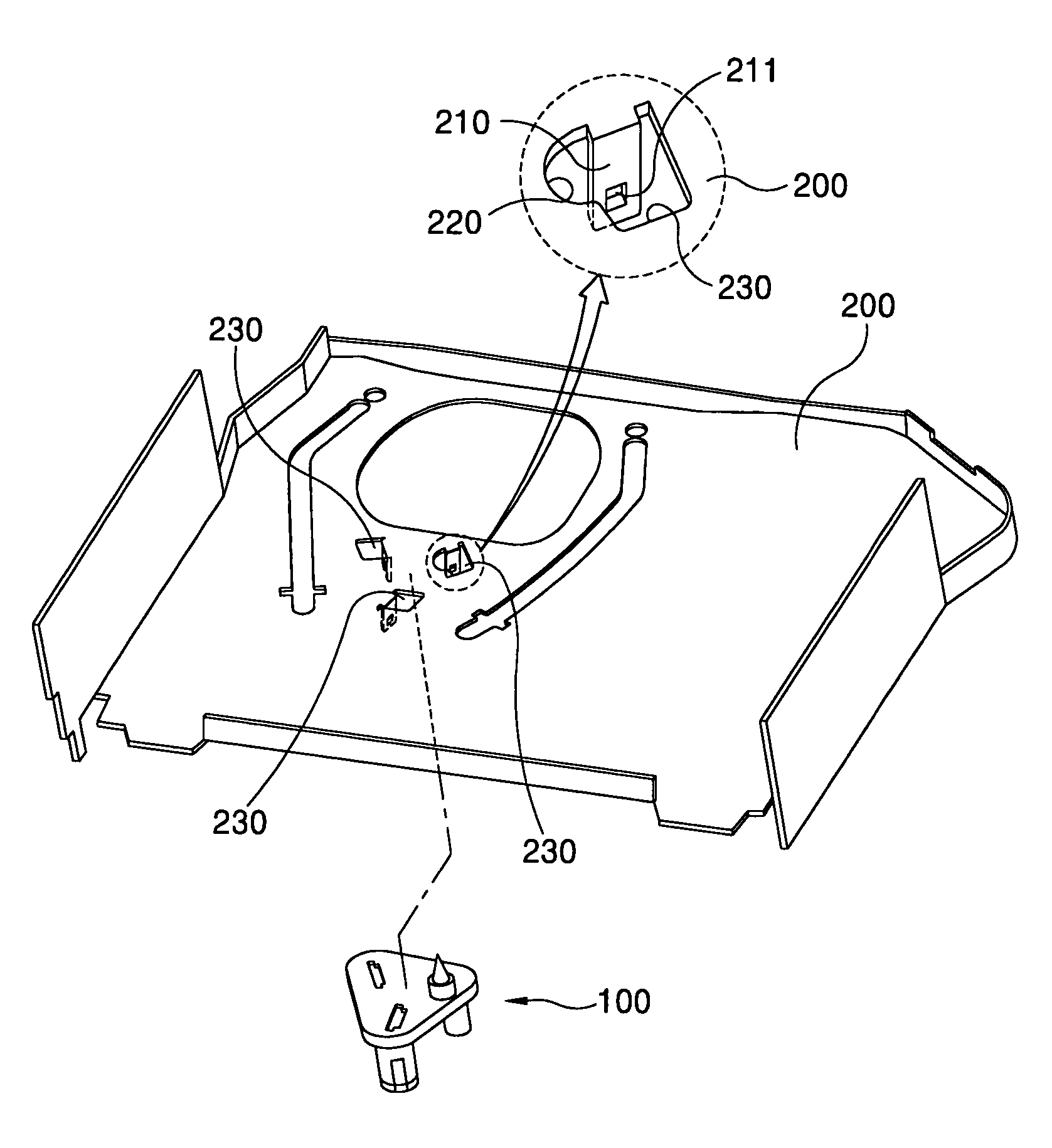 Loading gear supporting apparatus of video cassette recorder