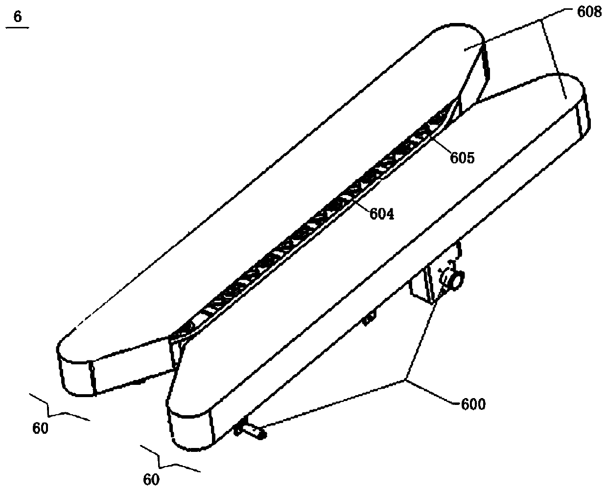 A conveyor system for a fully automatic crawler-type green onion harvester