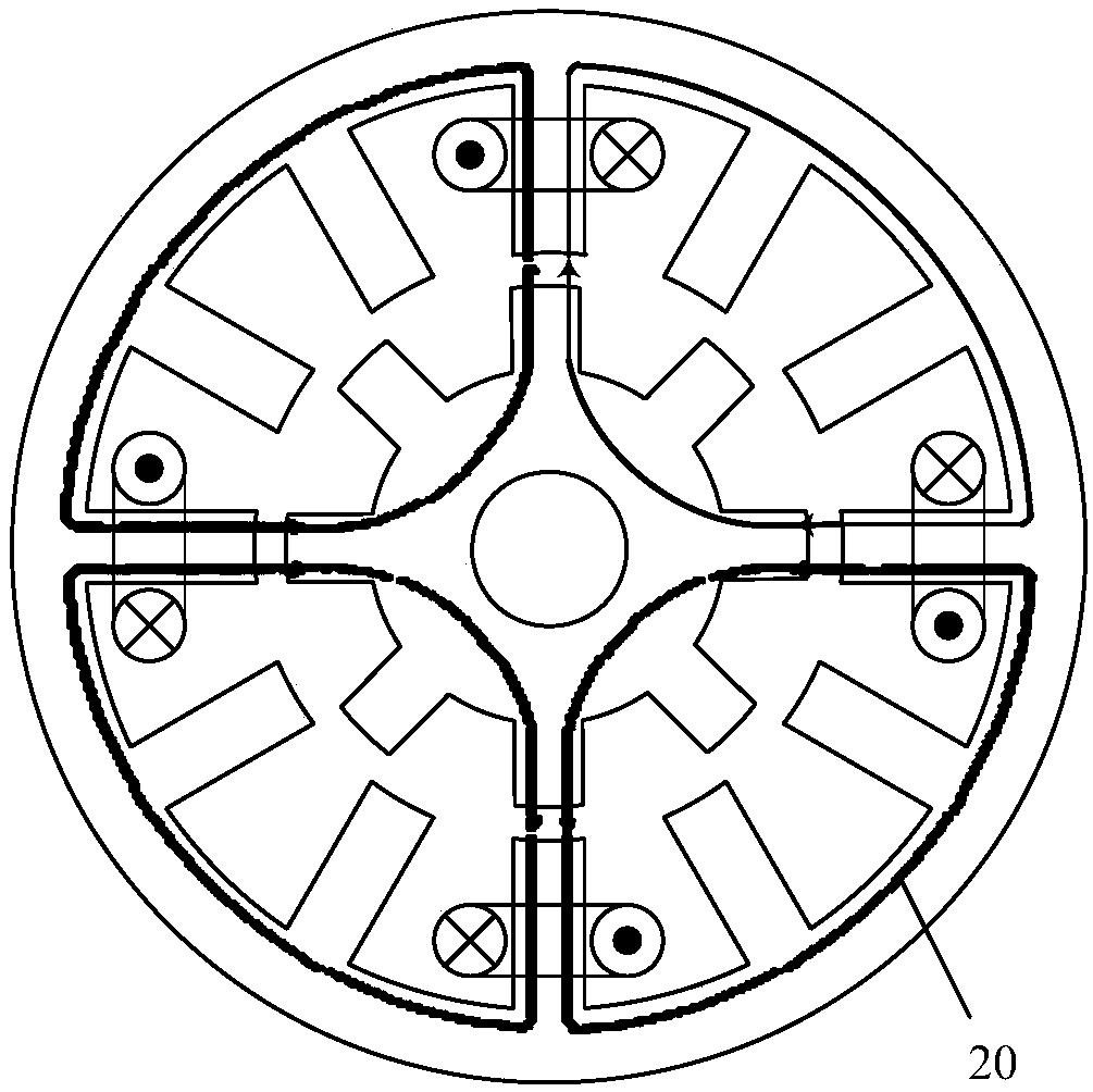 A hybrid radial tapered magnetic bearing switched reluctance motor and its control method