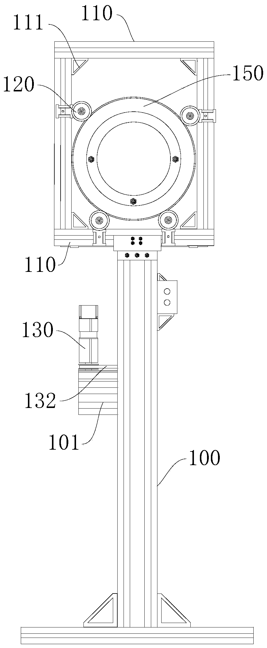 Glass substrate contrast ratio detection apparatus