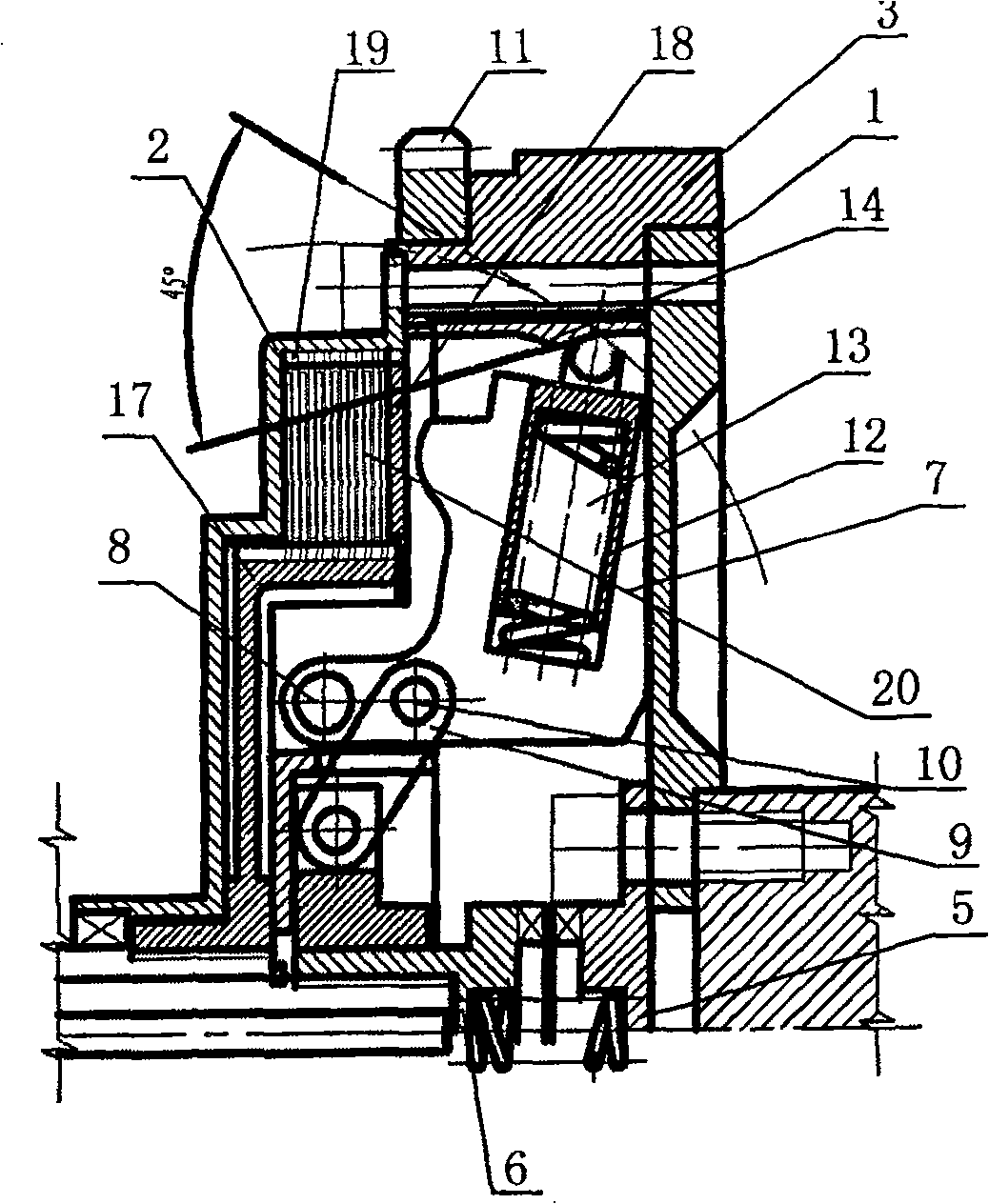 Automatic clutch for motorcycle