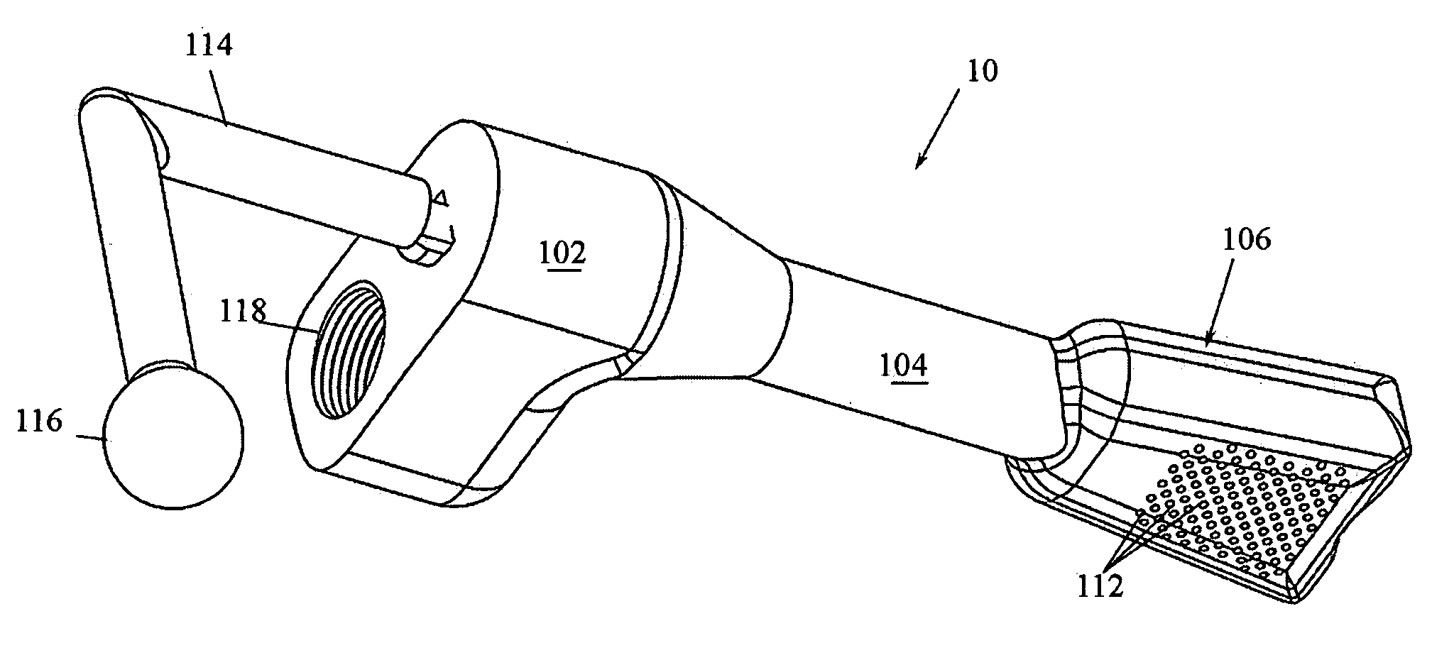 Endoscopic mesh delivery system with integral mesh stabilizer and vaginal probe