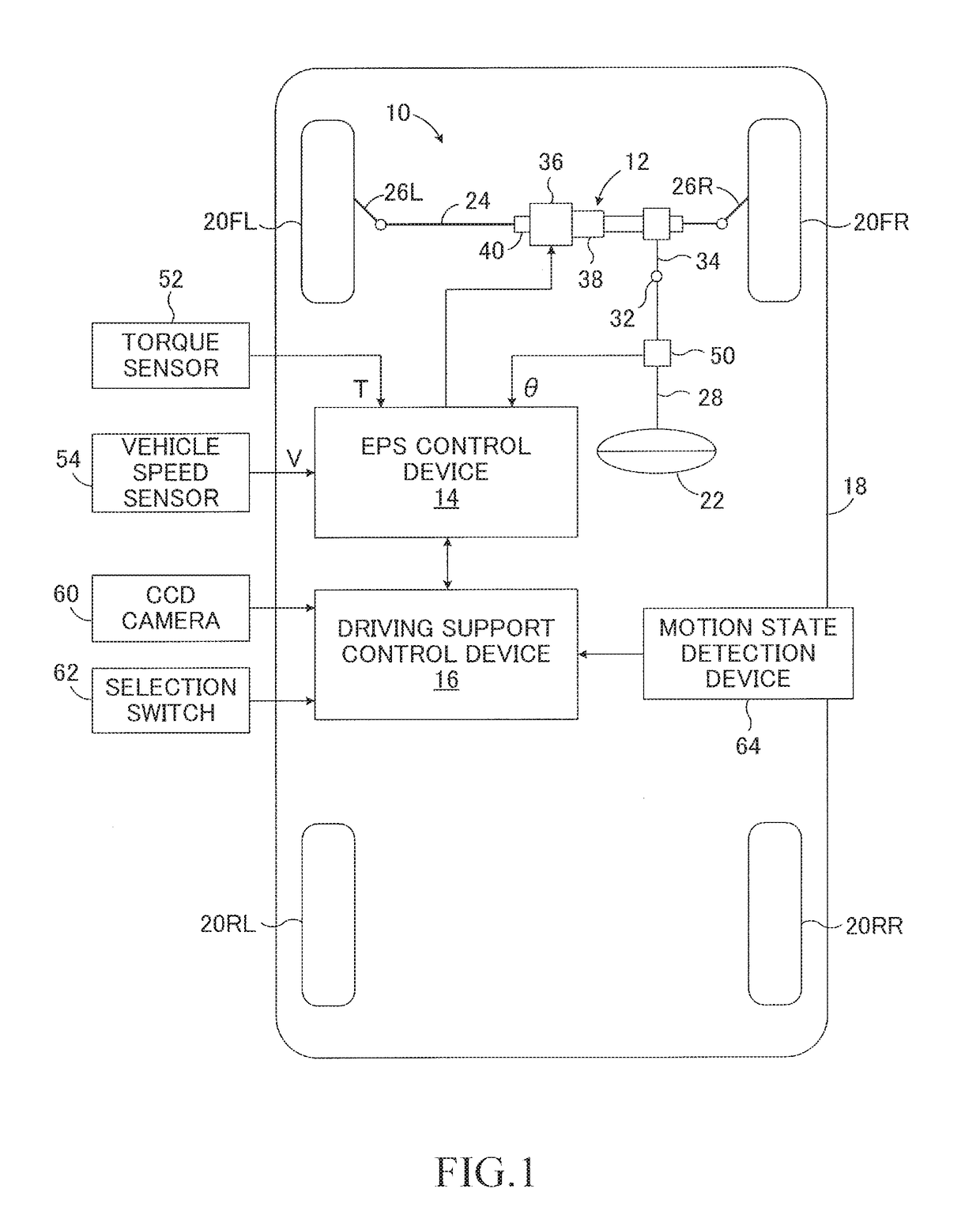 Steering reaction force control apparatus for vehicle