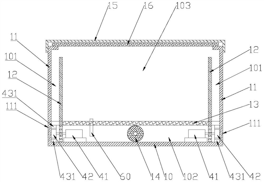 Corrugated paper packaging box with self-drying function