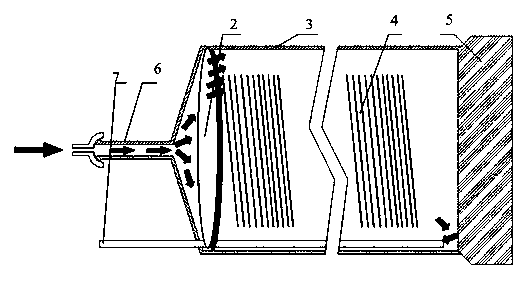 Flow homogenizing plate used for crystalline silicon diffusion and crystalline silicon diffusion technology furnace comprising same