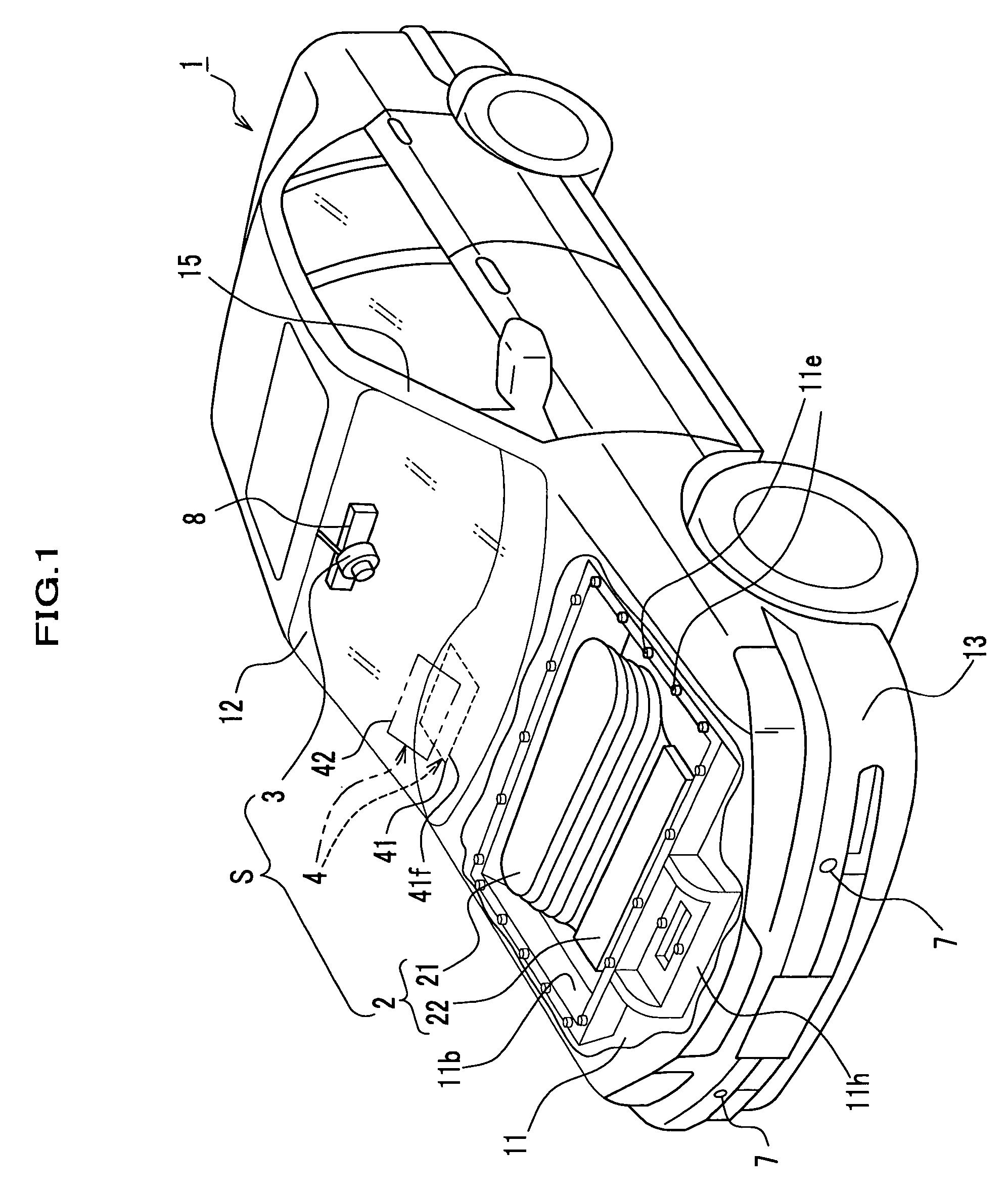 Apparatus for a vehicle for protection of a colliding object