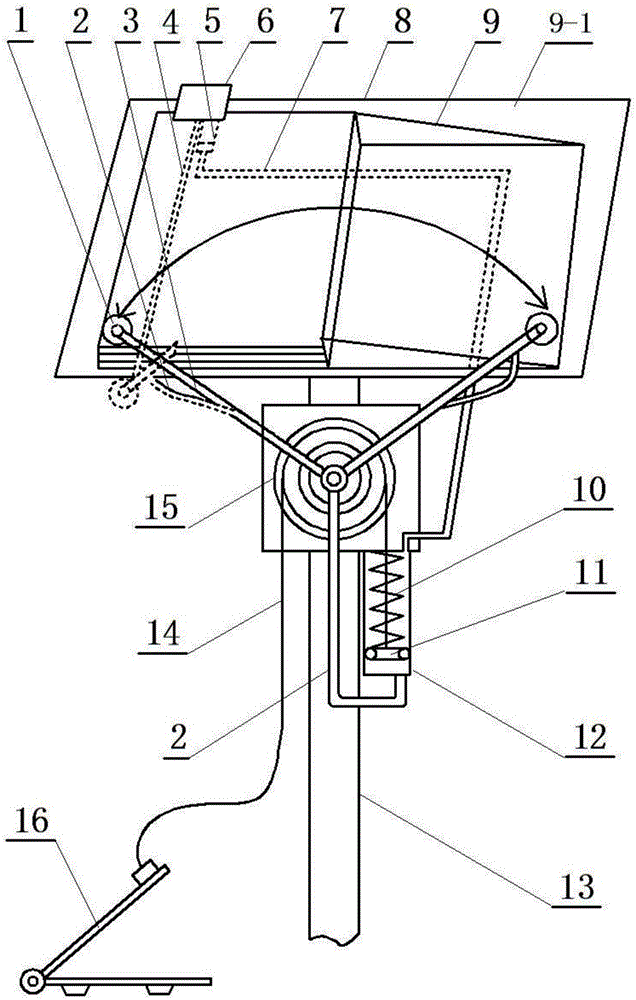Pedal type page turning music stand