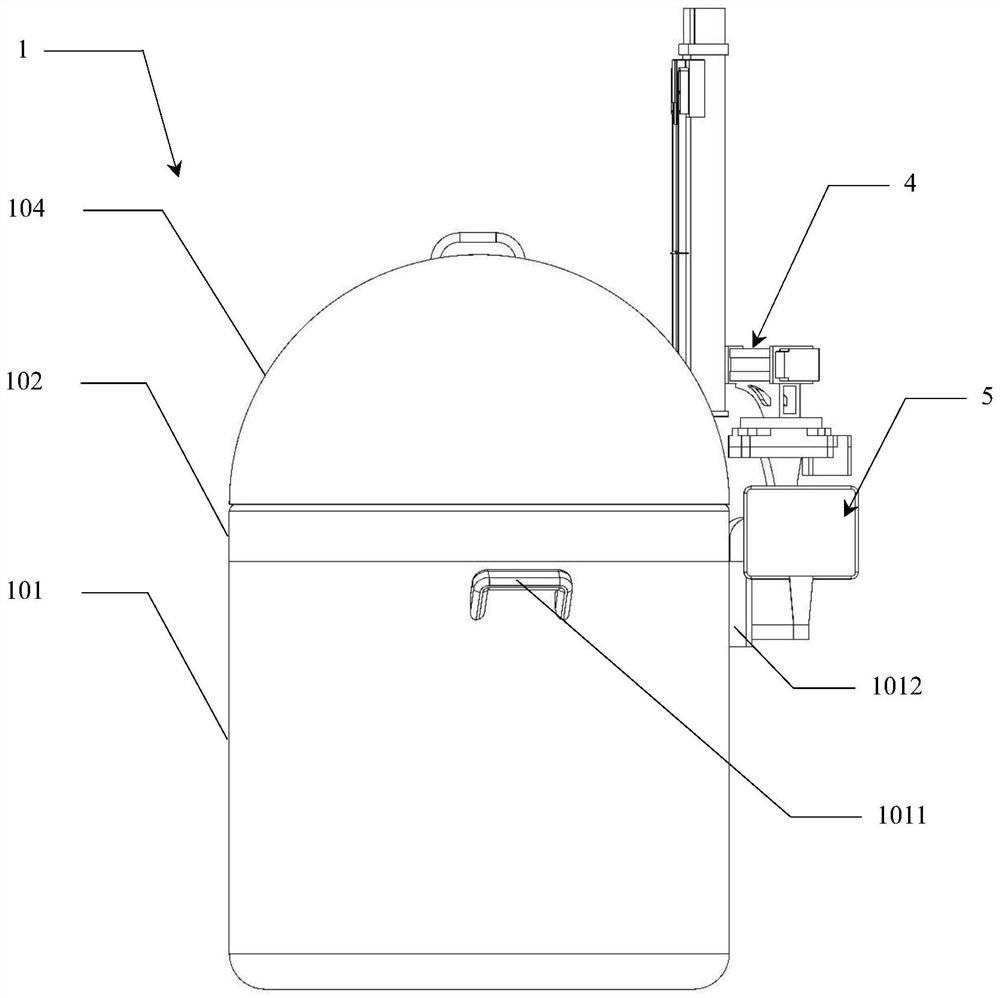 Magnetic low-temperature storage device capable of automatically storing and taking samples