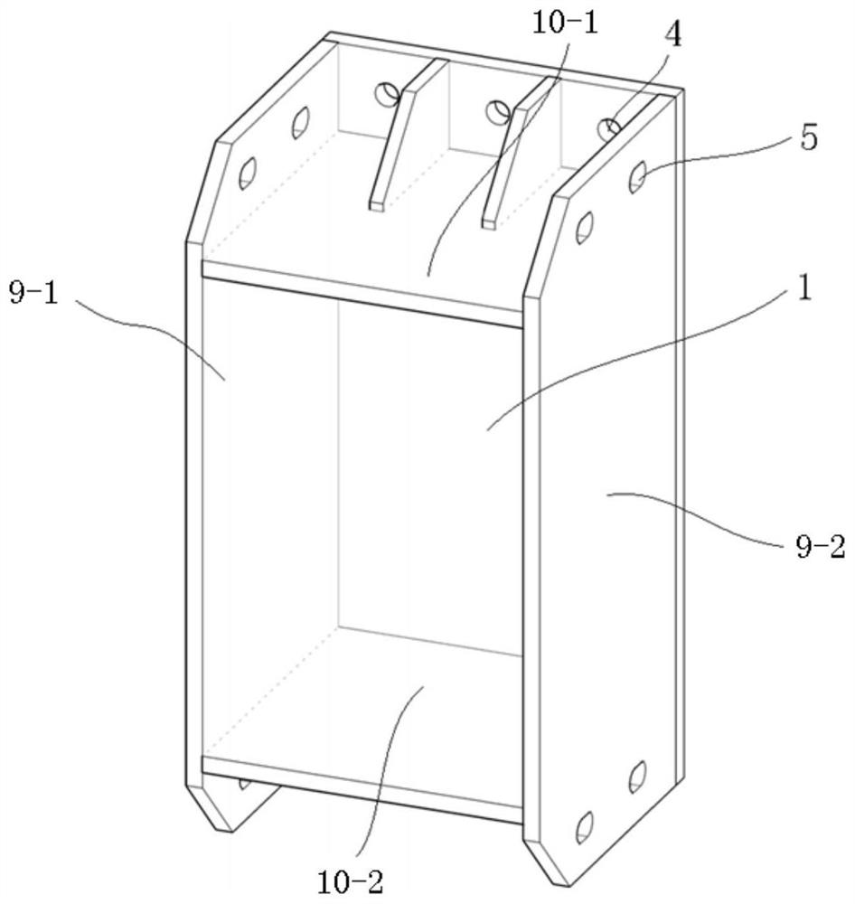 A special-shaped flange and a foundation pit steel support structure using the special-shaped flange