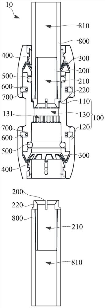 Pipeline supply system and pipeline connection structure thereof